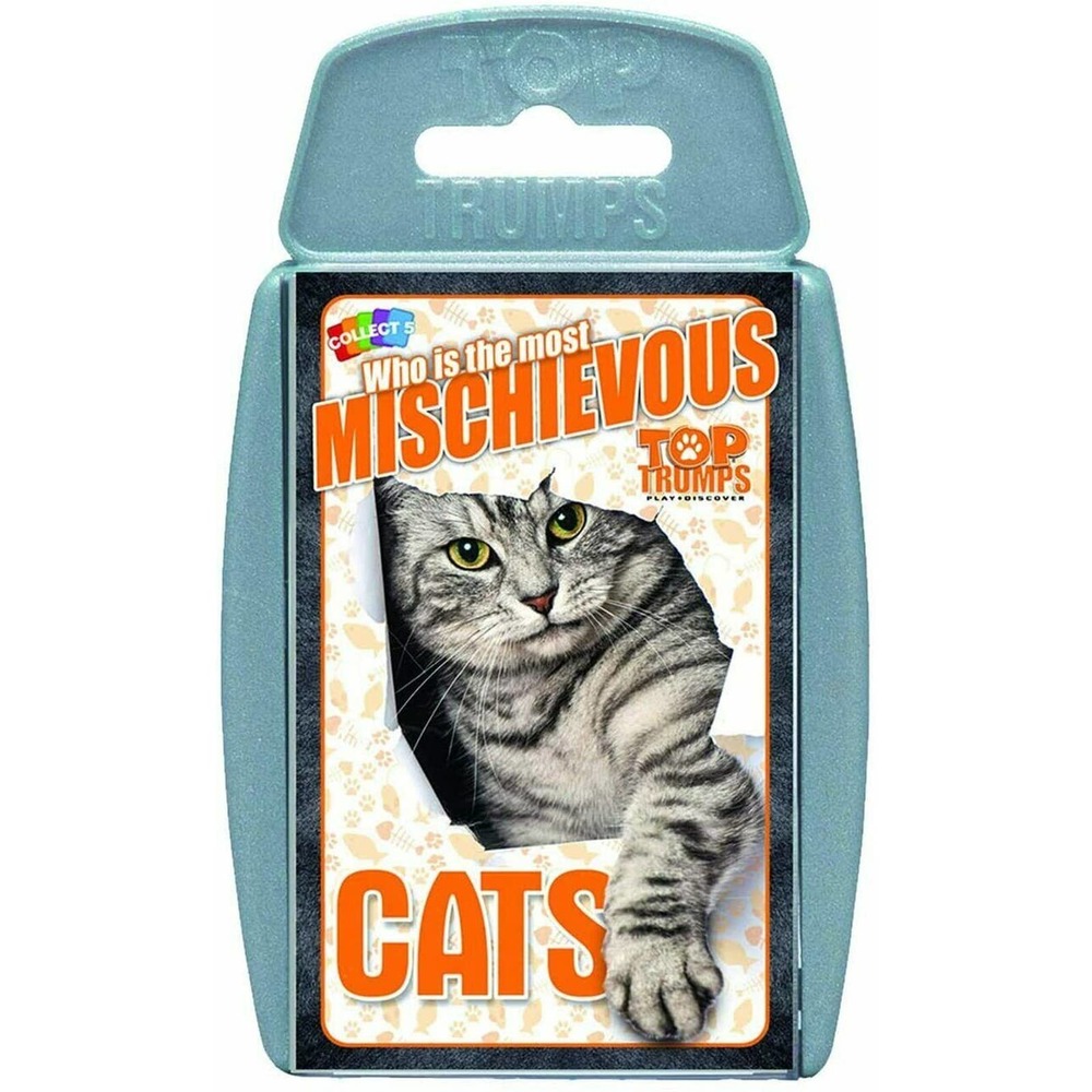 Top Trumps Playing Cards Who is the Most Mischievous? Cats Strategy Game